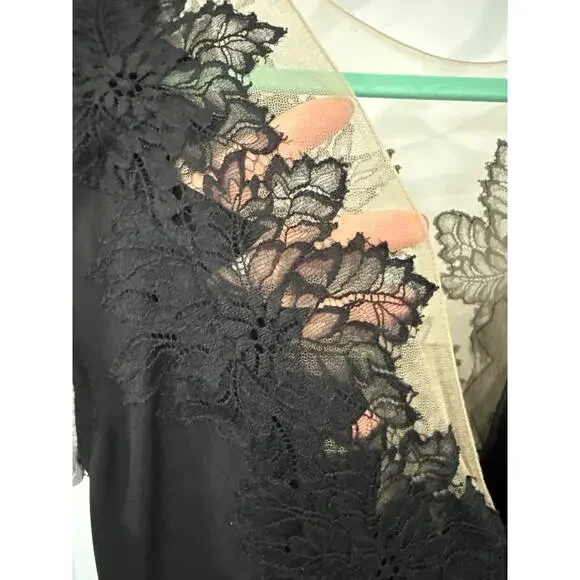 Tadashi Shoji Embroidered Floral Illusion Gown, 16 - Picture 8 of 8